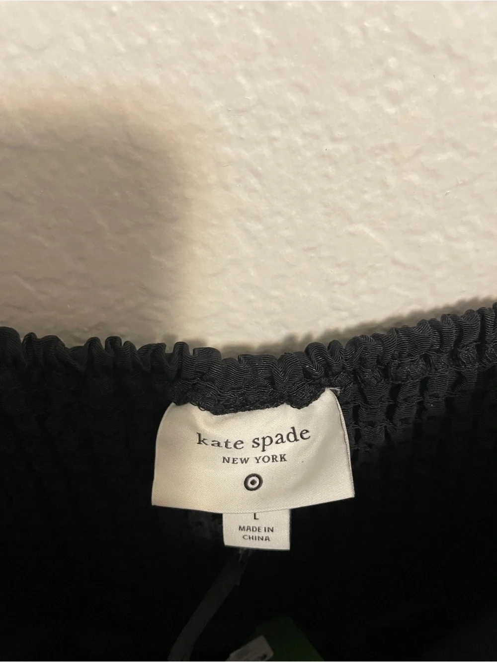 Kate Spade New York Black Tiered Ruffle Midi Dress, Large